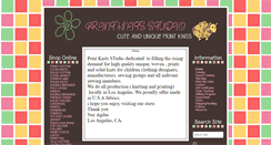 Desktop Screenshot of printknitsstudio.com